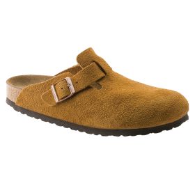 Birkenstock Boston Mink Suede Clogs