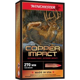 Winchester 270 130-Grain Copper Impact Rifle Ammunition