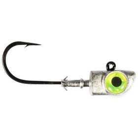 Z-man DieZel Eye 1.5 oz 8/0 Jig Heads Chartreuse 2-Pack
