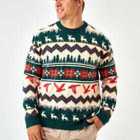 Burlebo Men's Outdoors Christmas Sweater