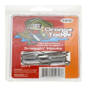 Orange Tackle 10/0 Snaggin' Hooks 6-Pack