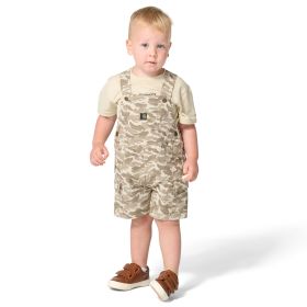 Carhartt Toddler Boys' 2-Piece Short Sleeve Bodysuit & Camo Cargo Pocket Shortall Set