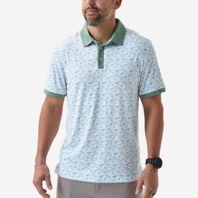 Burlebo Men's Duck Season Ringer Performance Polo