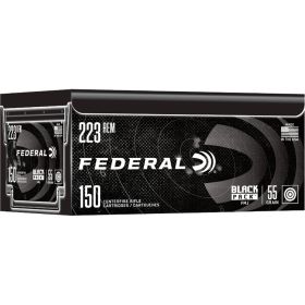 Federal Black Pack 223 REM 55GR FMJ Rifle Ammo