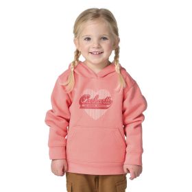 Carhartt Girl's Toddler Shell Pink Long Sleeve Heart Logo Sweatshirt