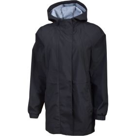 Avalanche Women's Black Spring Shell Woven Bonded Rain Trench