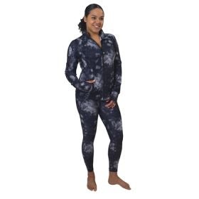 90 Degree Women's Nude Tech Printed Full Zip Jacket