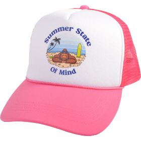 Canyon Creek Sasquatch Just Chillin' Out on the Beach Pink Rope Trucker Hat