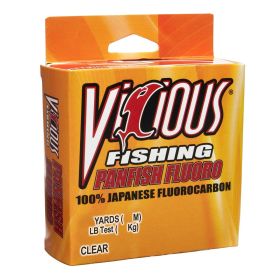 Vicious Fishing Panfish 100% Japanese Fluorocarbon Fishing Line, 4 lb Test