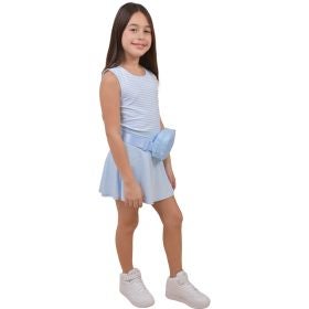 Sola Girls Girls' Muscle Tank & Skort Set with Fanny Pack