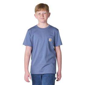 Carhartt Boy's Youth China Blue Short Sleeve Pocket T-Shirt