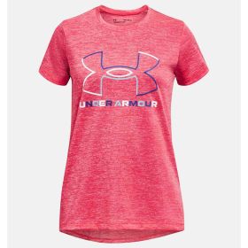 Under Armour Girls' Tech Bl Twist Shorts Sleeve Crew Neck Tee