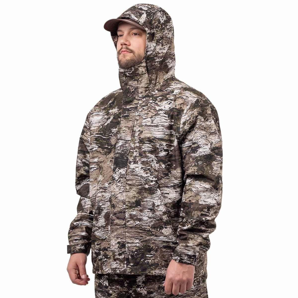 Huntworth Men's Tricot Waterproof Rain Jacket Mesh Lining