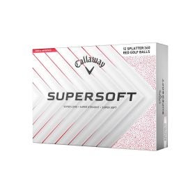 Callaway Golf 2025 Red Splatter 360 Supersoft 12 Pack Golf Balls