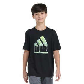adidas Boys' Short Sleeve Chrome Dip Logo Tee