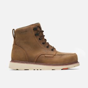 Brunt Men's The Marin Waterproof (Soft Toe) 6" Moc Toe Work Boot