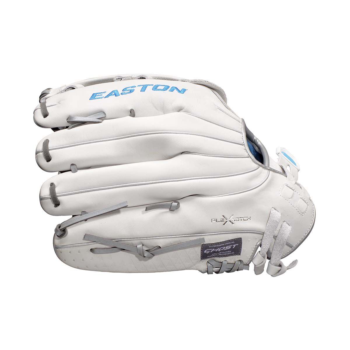 Easton GHST NX FP BG WHSL S-S-WHT/Silver - Baseball/Softball Batting Glove (Style Specific)