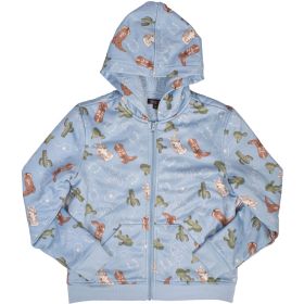 Canyon Creek Girls' Western Print Full Zip Hoodie