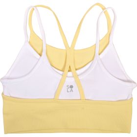 Sola Women's Rib Seamless Lively Double Layer Bra