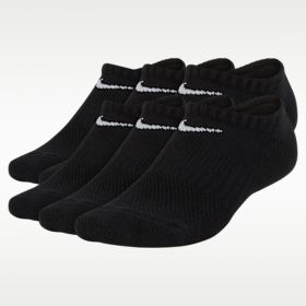 Nike Youth Everyday Cushioned No-Show Socks (6 Pairs)