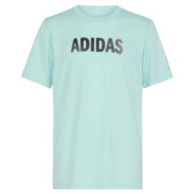 adidas Boys' Short Sleeve Gradient Logo Tee