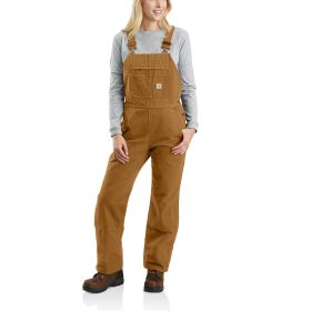 Carhartt Women's Relaxed Fit Washed Duck Insulated Bib Overalls