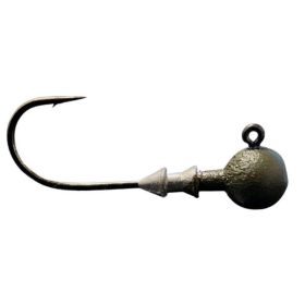 Great Lakes Stealth Ball Jig Heads 3/16oz 1/0 Matte Black 3-Pack
