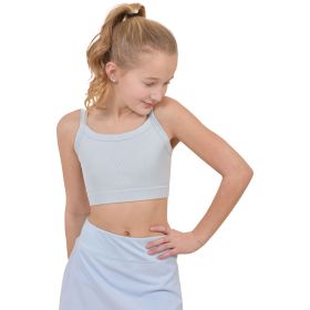 Sola Girls Girls' Stone Wash Ribbed Seamless Strappy Back Bra Tank