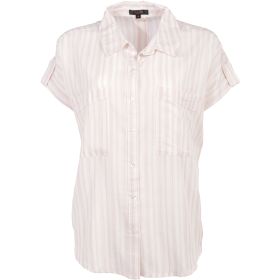 Canyon Creek Women's Striped Short-Sleeve Button-Down Top