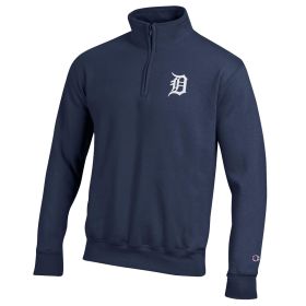 Champion Men's Detroit Tigers Powerblend Fleece ¼ Zip Pullover
