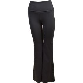 Yogalicious Women's Lux Florence Fold Over 7/8 Flared Leg Pant