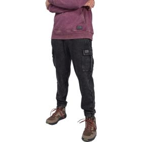 Bison Ridge Men's Tall Everest Washed Fleece Cargo Jogger
