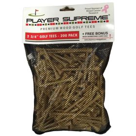 Jp Lann 2 3/4" Natural Tees 200 Pk in Mesh Bag