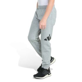 adidas Boy's Youth Elastic Waistband Essential Fleece Big Logo Pant