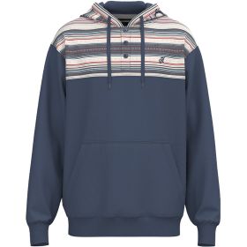 Hooey Men's Jimmy Henley Aztec Fleece Hoody
