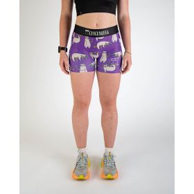 Chicknlegs Women's Sloths 3" Compression Shorts