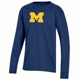 Knights Apparel Men's Michigan C Logo Long Sleeve