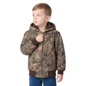 Carhartt Boy's Toddler Mossy Oak® Long Sleeve Canvas Insulated Hooded Camo Jacket