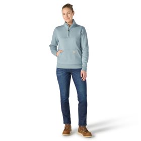 Carhartt Women's Relaxed Fit Midweight Quarter-Zip Mock Neck Sweatshirt