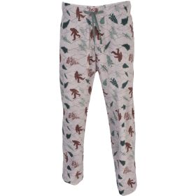Canyon Creek Men's Sasquatch and Trees Print Plush Fleece Lounge Pants