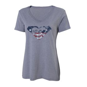 Roxy Women's Short Sleeve Americana Logo Tee
