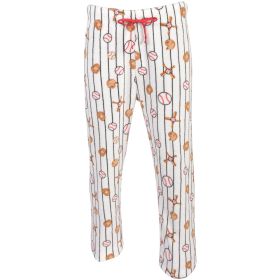 Canyon Creek Men's Baseball Stripped Print Plush Fleece Lounge Pants
