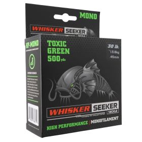 Whisker Seekers Hi-Vis High Performance Monofilament Catfish Fishing Line