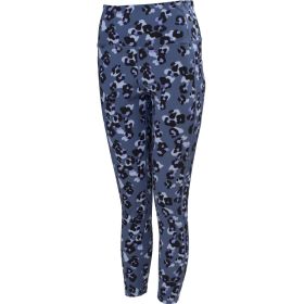 Bsp Women's Navy Cheetah 7/8 Leggings