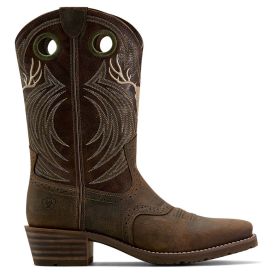 Ariat Men's Hybrid Roughstock Antler Cowboy Boot