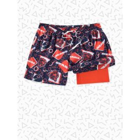 Chubbies Men's The Bears Game Day Fit NFL Lined Classic Swim Trunk