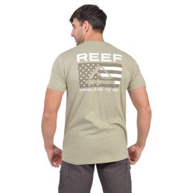Reef Men's Logo Flag Fill Short Sleeve Tee