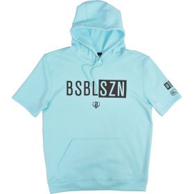 Baseball Lifestyle BSBL-SZN Blue Short Sleeve Hoodie