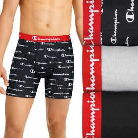 Champion Men's Print Boxer Briefs