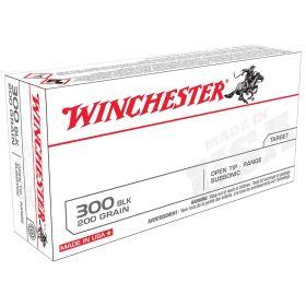 Winchester 300 Blackout 200-Grain Open Tip Target & Practice Ammunition (20 Rounds)
